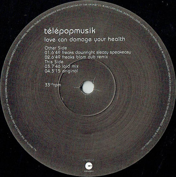 Télépopmusik : Love Can Damage Your Health (12", Promo)