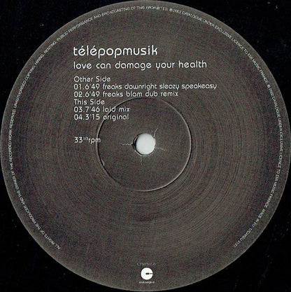 Télépopmusik : Love Can Damage Your Health (12", Promo)