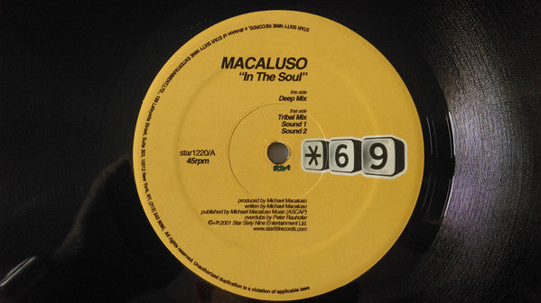 Macaluso* : In The Soul (12")