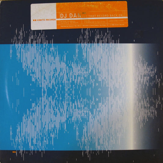 DJ Dan : Put That Record Back On (12")
