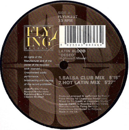 Latin Blood : Deseo (12")