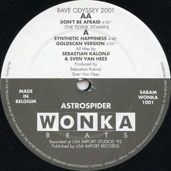 Astrospider : Rave Odyssey 2001 (12")