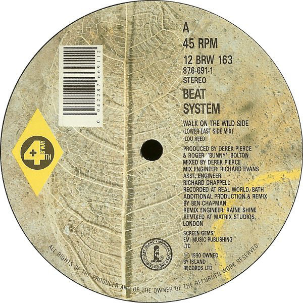 Beatsystem : Walk On The Wild Side (12")