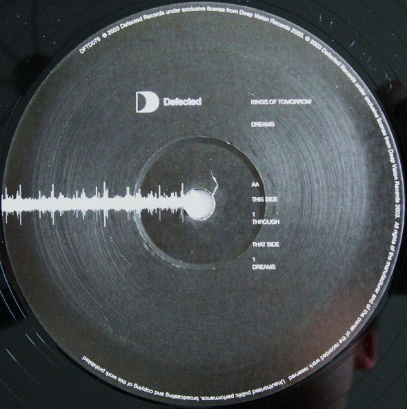 Kings Of Tomorrow : Dreams / Through (12")