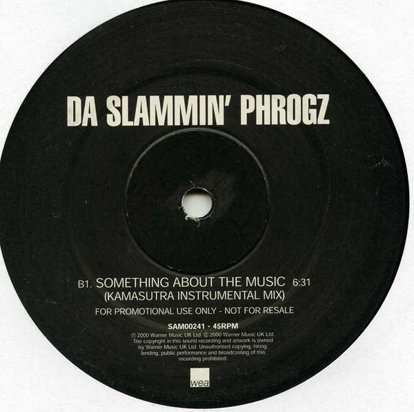 Da Slammin' Phrogz : Something About The Music (Kamasutra Mixes) (12", Promo)