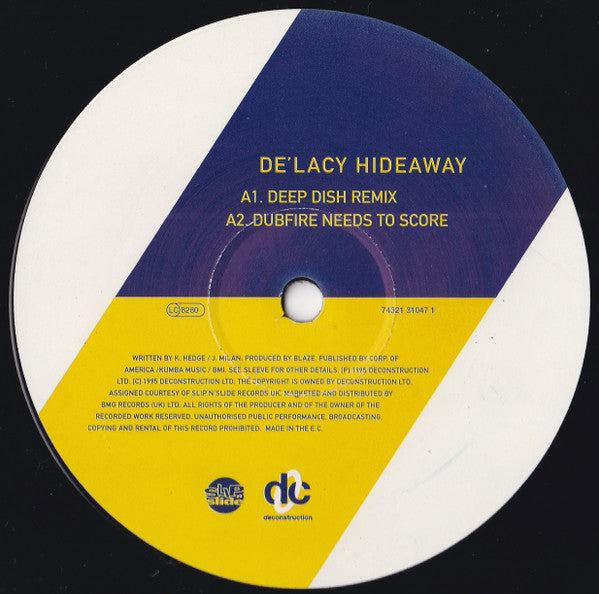 De'Lacy : Hideaway (12", Single)