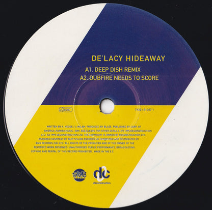 De'Lacy : Hideaway (12", Single)