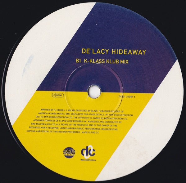 De'Lacy : Hideaway (12", Single)