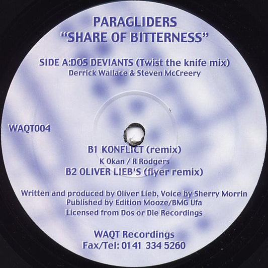 Paragliders : Share Of Bitterness (12")