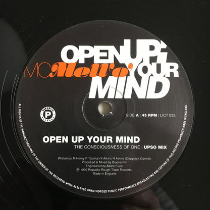 MC Mell'O' : Open Up Your Mind (12")
