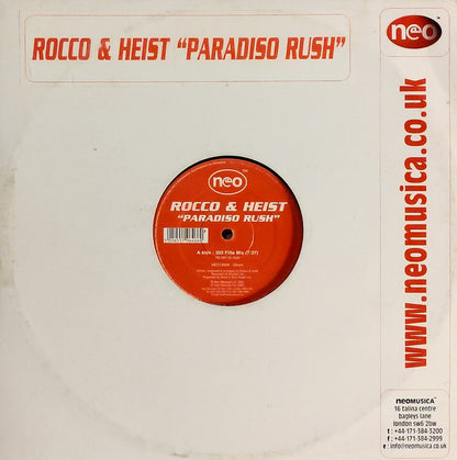Rocco & Heist : Paradiso Rush (12")