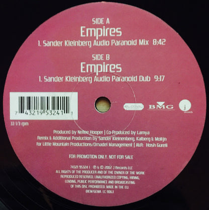 Lamya : Empires (Sander Kleinenberg Remixes) (12", Promo)