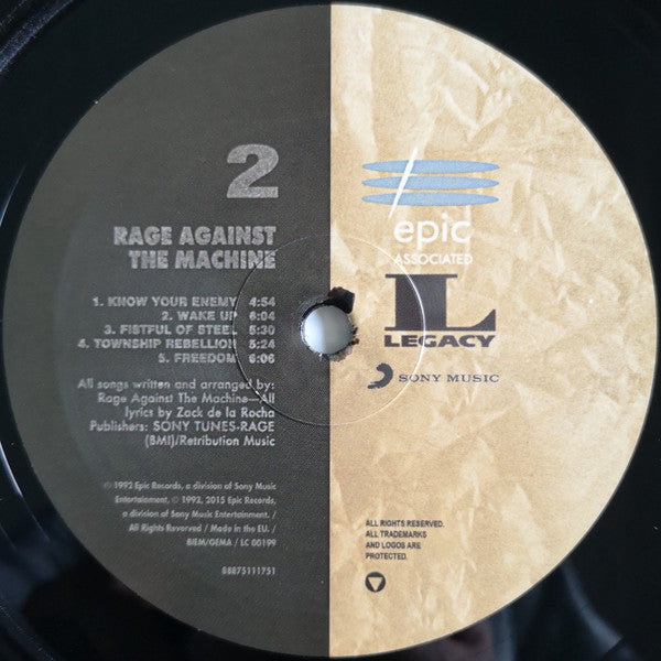 Rage Against The Machine : Rage Against The Machine (LP, Album, RE, RM, RP, 180)