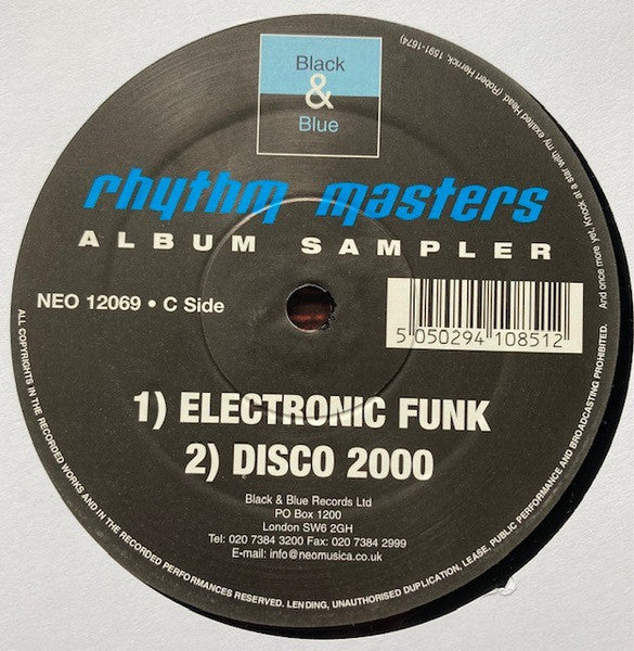 Rhythm Masters : Disconnect Your Head [Limited Edition Vinyl Sampler] (2x12", Ltd, Promo, Smplr)