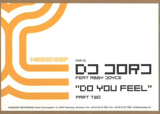 DJ Jorj : Do You Feel (Part Two) (12")