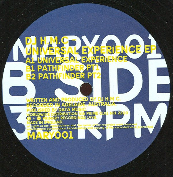 DJ H.M.C* : Universal Experience EP (12", EP)