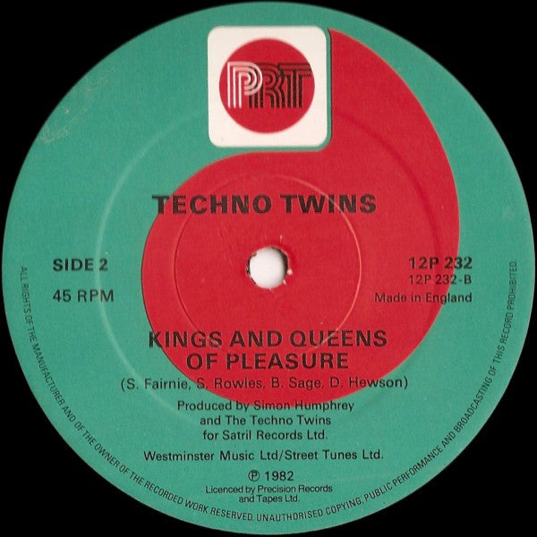 Techno Twins : Can't Help Falling In Love (12")