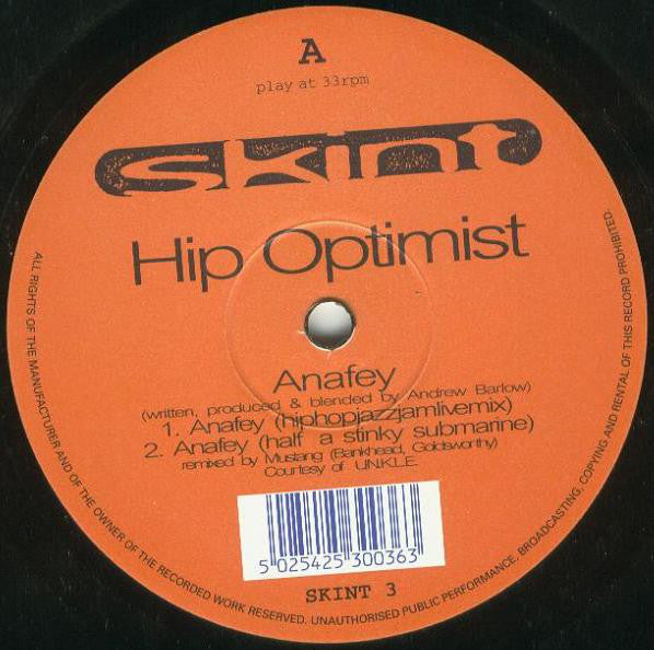 Hip Optimist : Anafey (12", Single)
