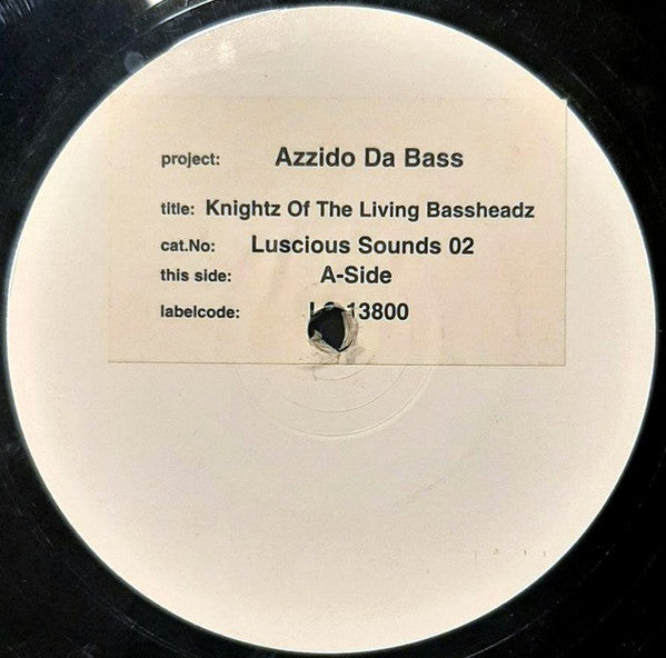 Azzido Da Bass : Knightz Of The Living Bassheadz (12", W/Lbl)