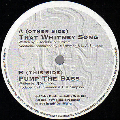 PCP* : That Whitney Song (12")