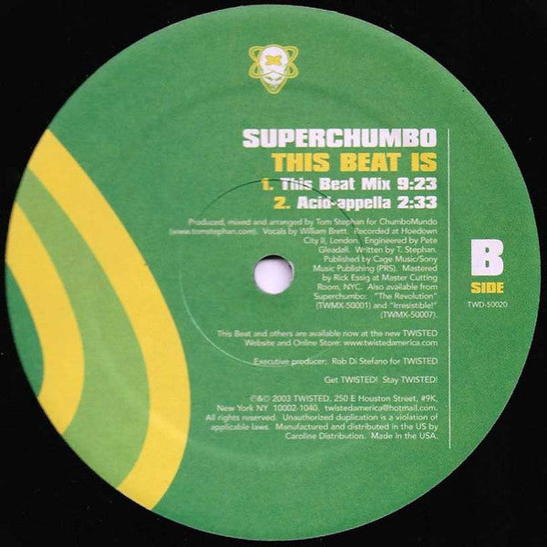 Superchumbo : This Beat Is (12", Single)
