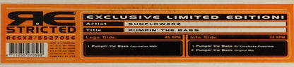 Sunflowerz : Pumpin' The Bass (12", Ltd)