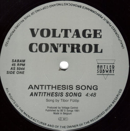 Voltage Control : Antithesis Song (12")