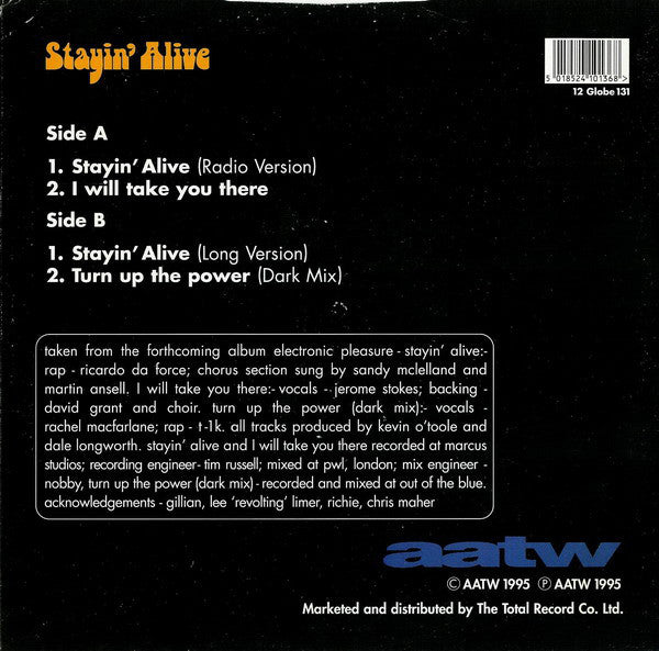 N-Trance Featuring Ricardo Da Force : Stayin' Alive (12")