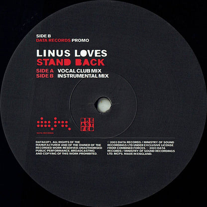 Linus Loves : Stand Back (12", Single, Promo)