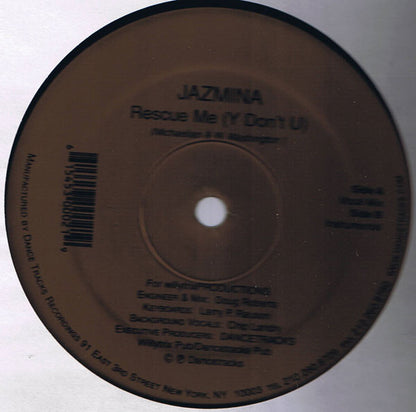 Willy Washington Presents Jazmina : Rescue Me (Y Don't U) (12")