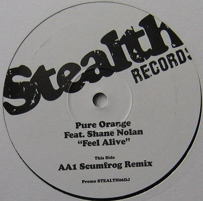 Pure Orange Feat. Shane Nolan : Feel Alive (12")