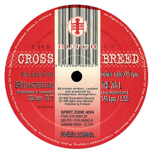 Crossbreed : The Dutch EP (12", EP)
