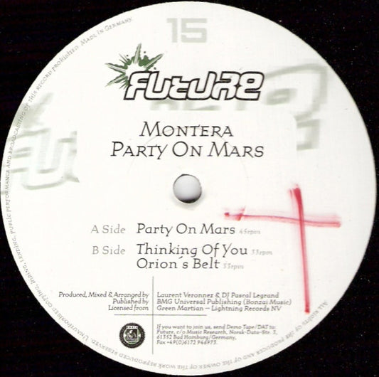 Montera : Party On Mars (12")