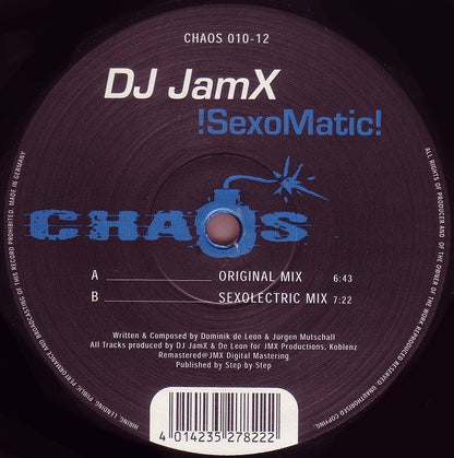 DJ JamX : !SexoMatic! (12")