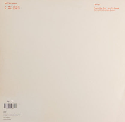 Way Out West : MUTHAF***ka (12", Promo)
