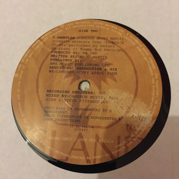 Me One : Game Plan (12", Promo)