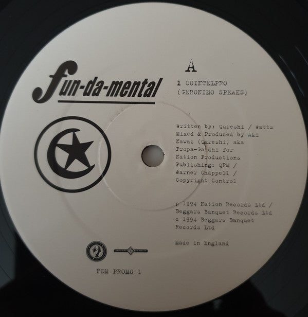 Fun-Da-Mental : Cointelpro (12", Promo)