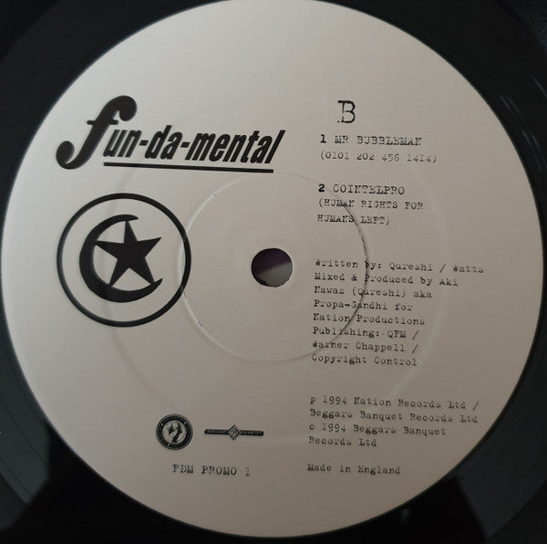 Fun-Da-Mental : Cointelpro (12", Promo)