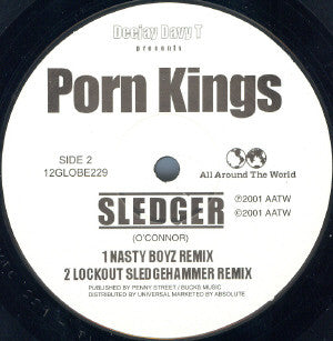 Deejay Davy T* Presents Porn Kings : Sledger (12")