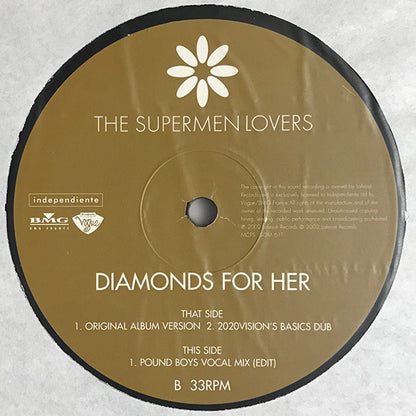 The Supermen Lovers : Diamonds For Her (12", Single)