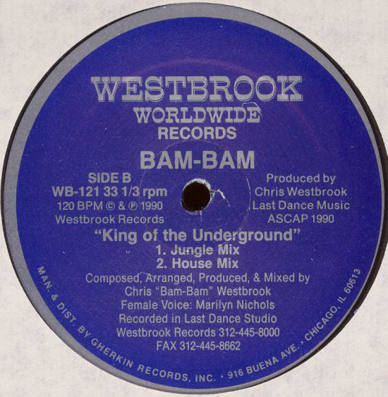 Bam-Bam* : King Of The Underground (12")