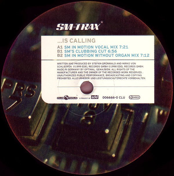 SM-Trax : ...Is Calling (12")