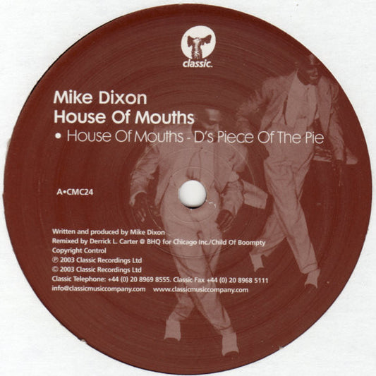 Mike Dixon : House Of Mouths (12")