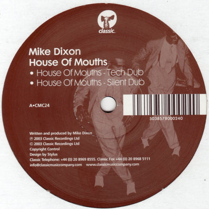 Mike Dixon : House Of Mouths (12")