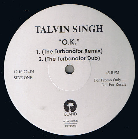 Talvin Singh : OK (12", Promo)