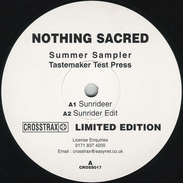 Nothing Sacred / Encounters (2) : Summer Sampler (12", Ltd, Smplr, TP)