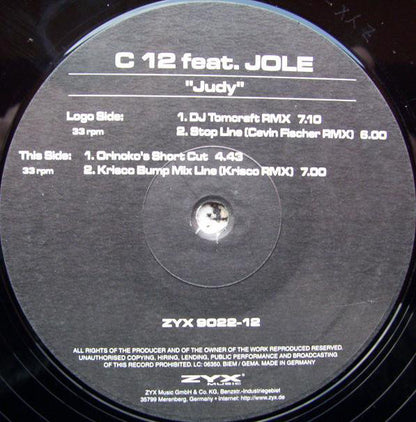 C12 Feat. Jole : Judy (12")