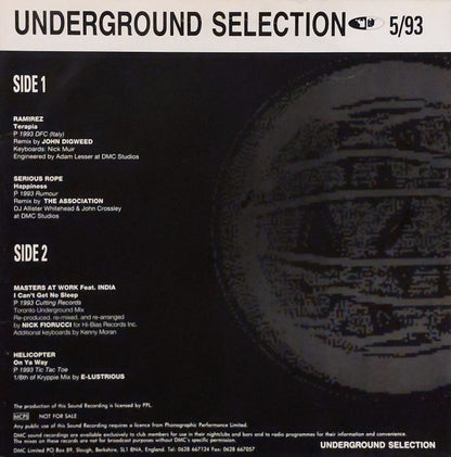 Various : Underground Selection 5/93 (12")