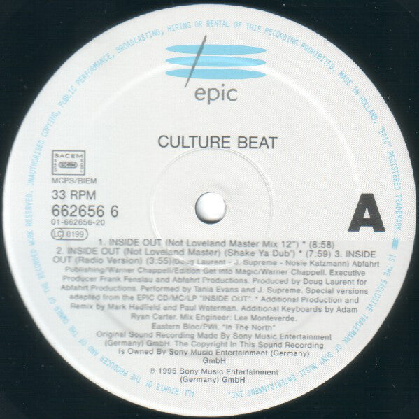 Culture Beat : Inside Out (12")