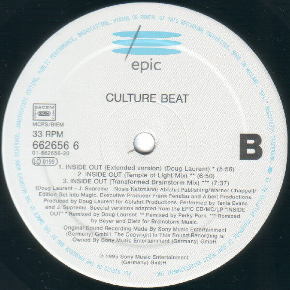 Culture Beat : Inside Out (12")